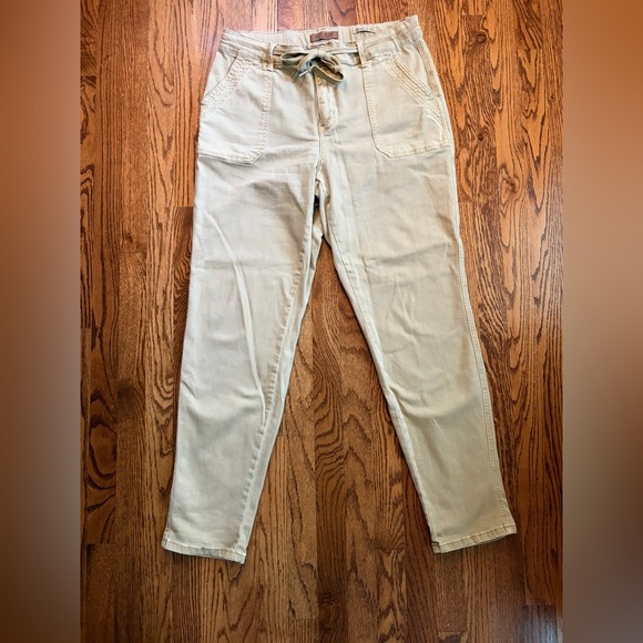 Judy Blue Khaki High Waist Garment Dyed Cuffed Jogger Jeans – Size 15/32 - Picture 4 of 13